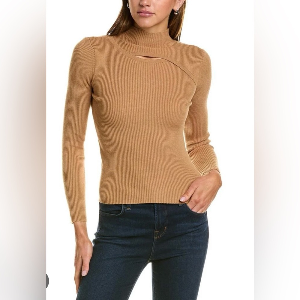 ✨NWT✨Lea & Viola Cutout Mock Neck Sweater